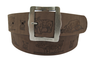 Ledergurt Branding Sau 40mm (11076/120-40)